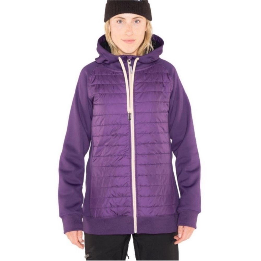 NWT ARMADA After Glow Purple Como Pullover Full Zip Jacket